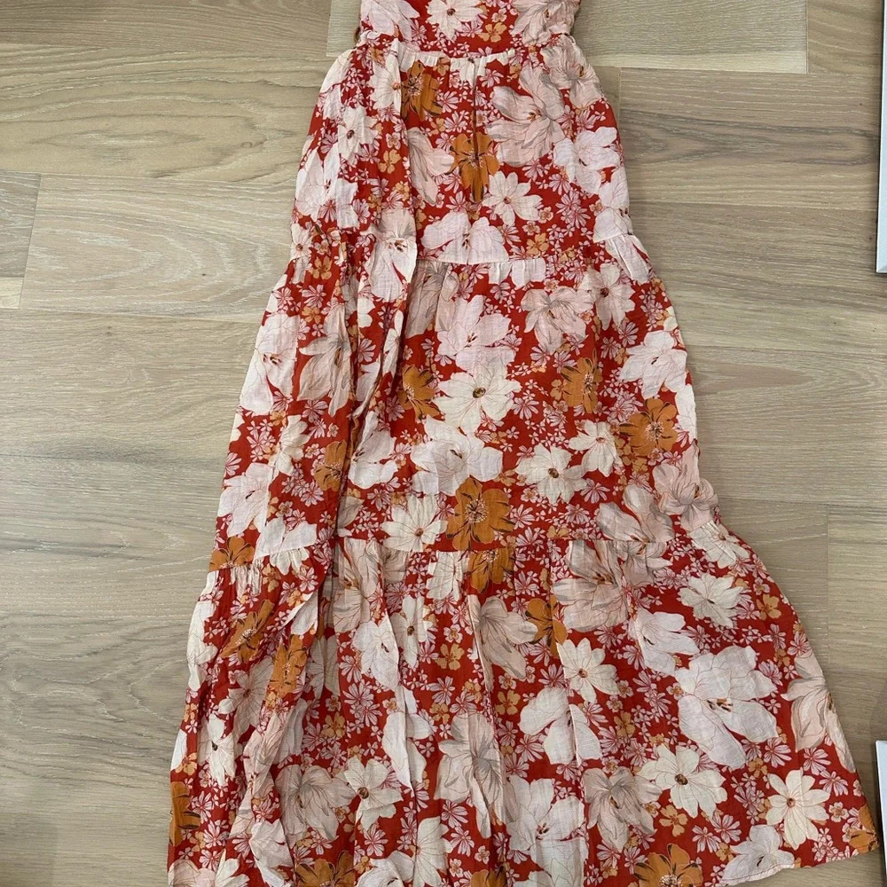 Revolve MINKPINK Adar Open Back Maxi Dress Transition Fall Wedding Guest Dress - Picture 6 of 13